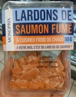 Amount of sugar in Lardons de saumon fumés