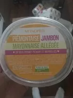Suhkru kogus sees Piémontaise au jambon mayonnaise allégée