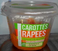 含糖量 Carottes râpées vinaigrette allégée