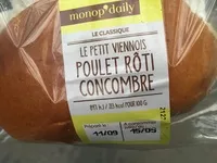 Amount of sugar in Le Petit Viennois Poulet Rôti Concombre