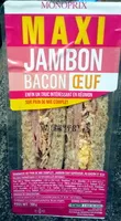 Zuckermenge drin Maxi Jambon Bacon Oeuf