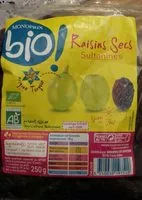 Amount of sugar in Raisins secs Sultanines