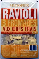 İçindeki şeker miktarı Ravioli 3 Fromages aux Œufs Frais