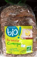 Cantidad de azúcar en Pain spécial de campagne au levain bio