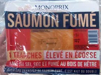 Amount of sugar in Saumon fumé élevé en Ecosse