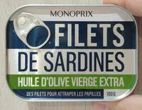 Jumlah gula yang masuk Filets de sardines à l'huile d'olive vierge extra