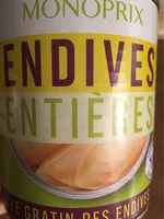 Amount of sugar in Endives, Boîte De 800 Grammes, Marque Monoprix