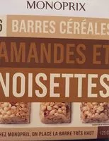 Barres cereales amandes et noisettes