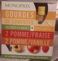 Mes compotes pommes fraise pommes vanille