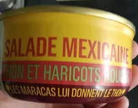 Suhkru kogus sees Salade mexicaine au thon et haricots rouges