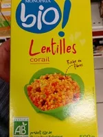 Zuckermenge drin Lentilles Corail