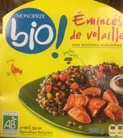 Sucre et nutriments contenus dans Monopix bio