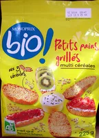 Petits pains grilles multi cereales bio