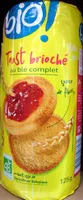 Toast brioche au ble complet bio