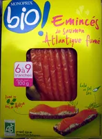 Amount of sugar in Emincés de saumon Atlantique fumé Bio (6 à 9 tranches) - 100 g