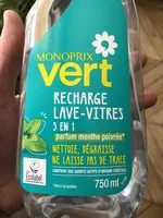 Sucre et nutriments contenus dans Monoprix vert