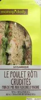 Amount of sugar in Poulet Crudités