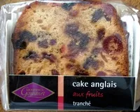 Suhkru kogus sees Cake anglais aux fruits tranché