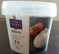 Количество сахара в Burrata au lait de vache (17% MG)