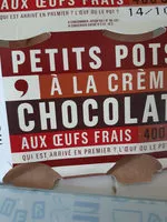 含糖量 Petits pots à la crème chocolat et aux oeufs frais