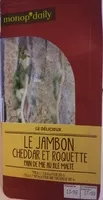 Amount of sugar in Jambon cheddar et roquette
