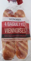 Suhkru kogus sees Baguettes viennoises