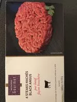 चीनी की मात्रा Steaks hachés Black Angus pur boeuf façon bouchère