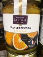चीनी की मात्रा Orange de corse