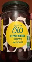İçindeki şeker miktarı Olives noires entières au naturel