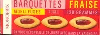 Suhkru kogus sees Barquette fraise