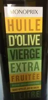 入っている砂糖の量 Huile d'olive vierge