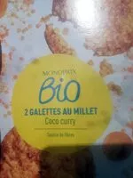 含糖量 Galette au millet coco curry