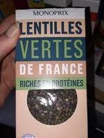 Lentilles vertes de france