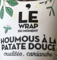 Jumlah gula yang masuk Wrap houmous à la patate douce