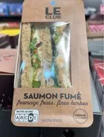 含糖量 Le club saumon fumé fromage frais fines herbes