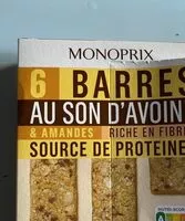 Sokerin määrä sisällä Barres au son d’avoine