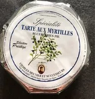 चीनी की मात्रा Tarte aux myrtilles