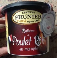 入っている砂糖の量 Prunier rillettes de poulet roti en marmite