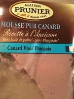 入っている砂糖の量 Mousse Pur Canard