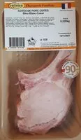 入っている砂糖の量 Côtes de porc cuites bleu-blanc-cœur