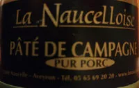 含糖量 Pate La Naucelloise Boite 1/6