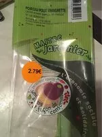 Sucre et nutriments contenus dans Maitre jardinier