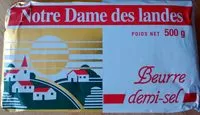 Sucre et nutriments contenus dans Notre dame des landes