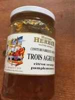 चीनी की मात्रा Confiture trois agrumes