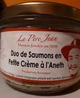 含糖量 Duo de saumons en petite crème à l'aneth