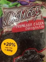 Gula dan nutrisi di dalamnya Sarl pruneaux de menet