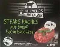 Quantité de sucre dans Steak haches pur boeuf façon bouchère