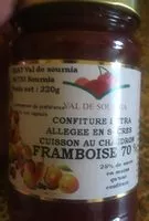 Cantidad de azúcar en Confiture extra alleges en sucre Framboise 70%