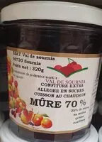 Cantidad de azúcar en Confiture de  mûre