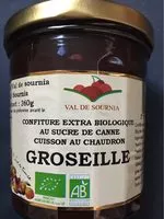 Cantidad de azúcar en Confiture de groseille